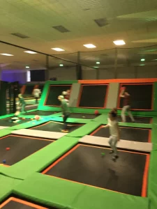 A picture of the trampolines at Jump 360 in Stockton